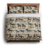 Wild Horses in King (104" x 88") Size