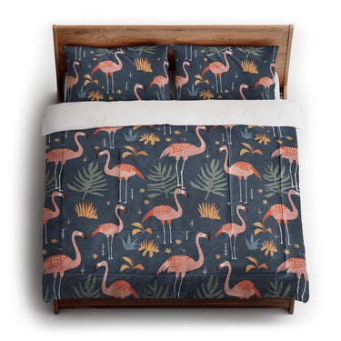 Flamingo Paradise in King (104" x 88") Size