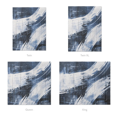 Emil Navy Blue Mockup Comforter Sizing