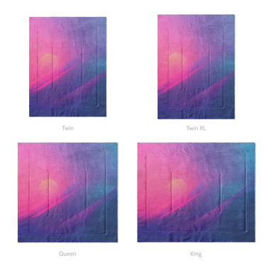 Siderays Blue & Pink Mockup Comforter Sizing