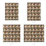 Tribal Birds Black Mockup Comforter Sizing