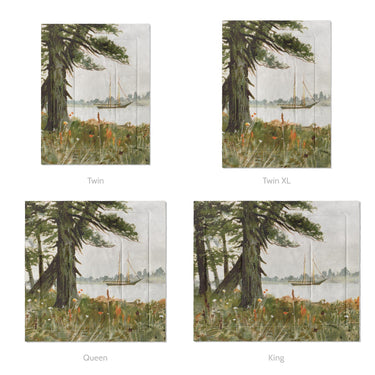 Old Hemlocks by Louis K Harlow Mockup Comforter Sizing