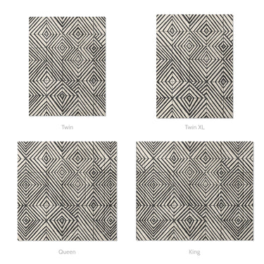 Ludwig Black & Ivory Mockup Comforter Sizing
