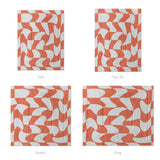 Twyla Checkered Coral Mockup Comforter Sizing