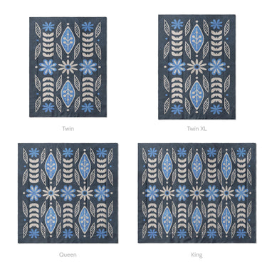 Topanga Navy & Columbia Mockup Comforter Sizing