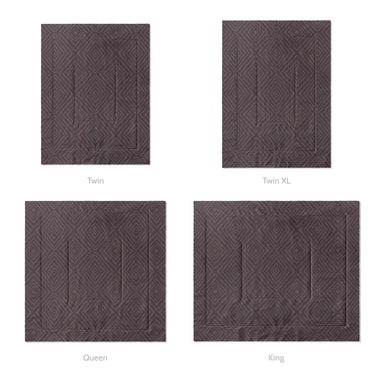 Terlingua Amethyst & Cobalt Mockup Comforter Sizing