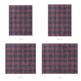 Buffalo Plaid Maroon & Navy Mockup Comforter Sizing