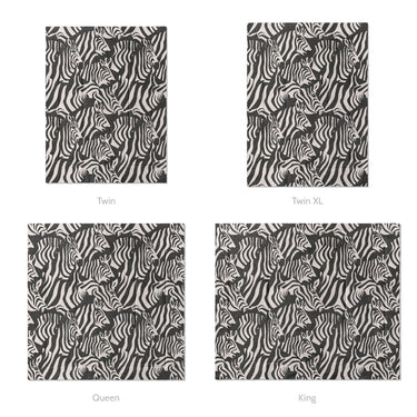 Dazzle of Zebras Mockup Comforter Sizing