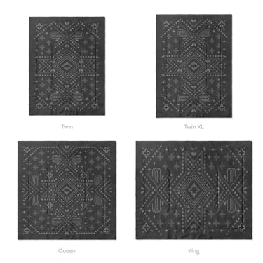 Durand Charcoal Grey Mockup Comforter Sizing