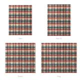 Monaghan Plaid Blue & Red Mockup Comforter Sizing
