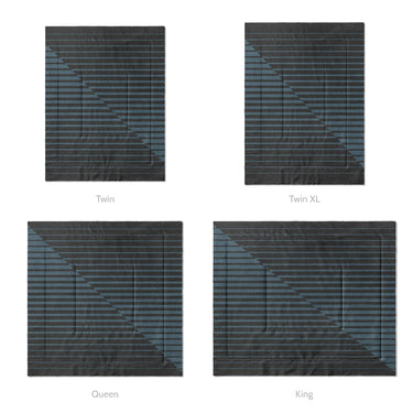 Euclid Black & Slate Mockup Comforter Sizing
