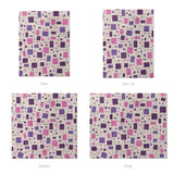 Geometric Confetti Purple & Pink Mockup Comforter Sizing