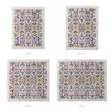 Corriana Green & Purple Mockup Comforter Sizing
