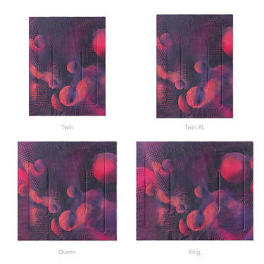 Bodolo Purple & Magenta Mockup Comforter Sizing