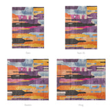 Raheem Orange & Purple Mockup Comforter Sizing