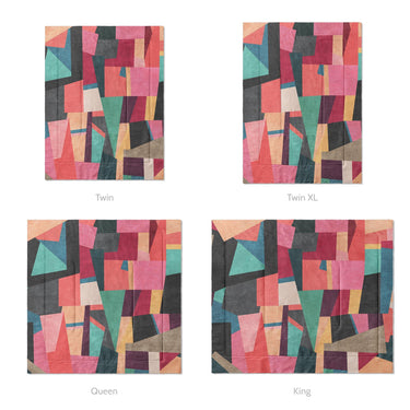 Baxter Pink Multicolor Mockup Comforter Sizing