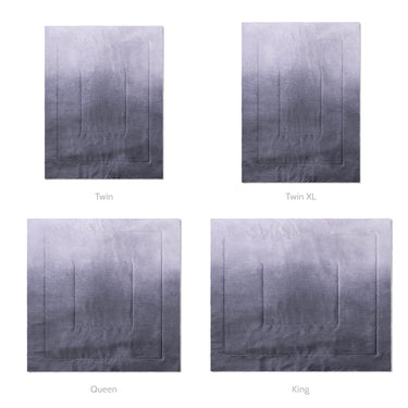 Kieran Watercolor Indigo Ombre Mockup Comforter Sizing