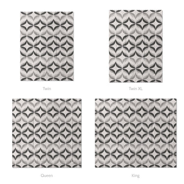 Jasper Greyscale Mockup Comforter Sizing