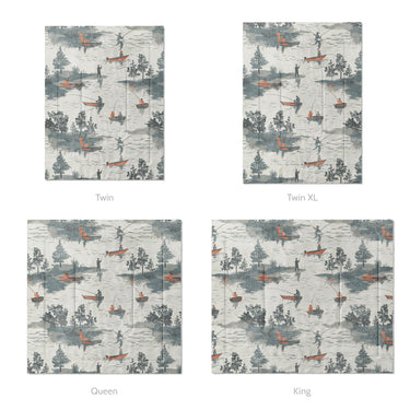 Gone Fishing Mockup Comforter Sizing