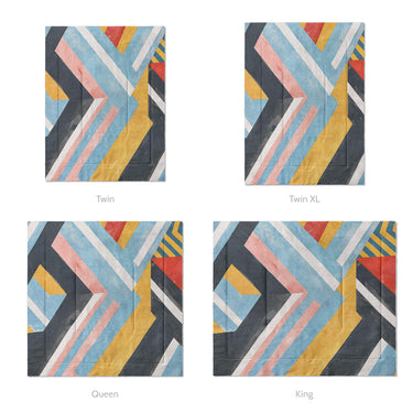 Eristical Multicolor Mockup Comforter Sizing