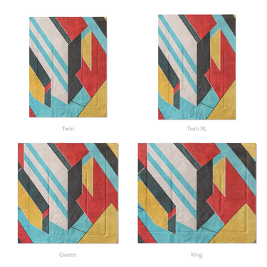Loris Multicolor Mockup Comforter Sizing
