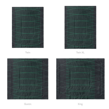 Kepler Navy & Teal Mockup Comforter Sizing