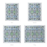 Corriana Blue & Green Mockup Comforter Sizing