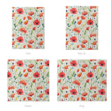 Watercolor Poppies Mockup Comforter Sizing