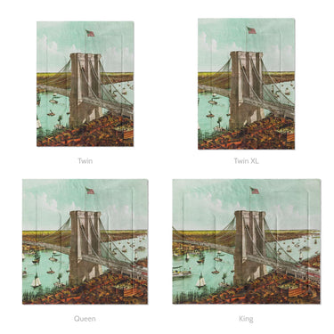 Brooklyn Bridge Mockup Comforter Sizing
