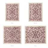 Floranna Ivory & Wine Mockup Comforter Sizing