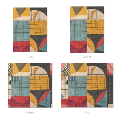 Avalon Multicolor Mockup Comforter Sizing