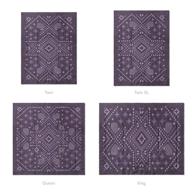 Durand Royal Purple Mockup Comforter Sizing