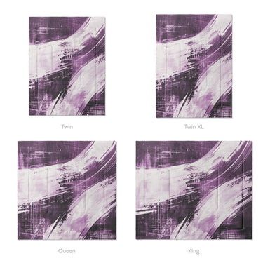 Emil Royal Purple Mockup Comforter Sizing