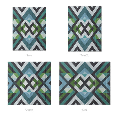 Sonora Blue & Green Mockup Comforter Sizing
