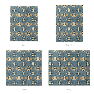 Musical Chimps Mockup Comforter Sizing