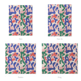 Concetta Pink Green & Purple Mockup Comforter Sizing