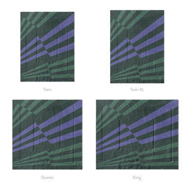 Prisma Mint & Periwinkle Mockup Comforter Sizing