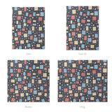 Geometric Confetti Twilight Mockup Comforter Sizing