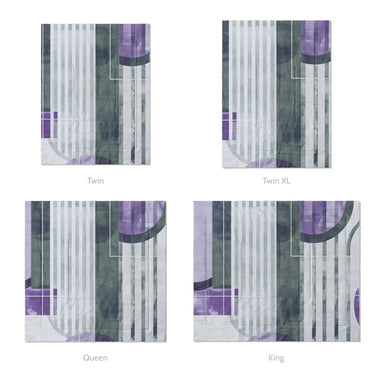 Gordian Purple Mockup Comforter Sizing