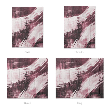Emil Burgandy Mockup Comforter Sizing
