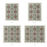 Georgiana Green & Deep Cerise Mockup Comforter Sizing
