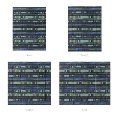 Ojai Blue & Green Mockup Comforter Sizing