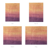 Imogen Watercolor Orange & Purple Ombre Mockup Comforter Sizing