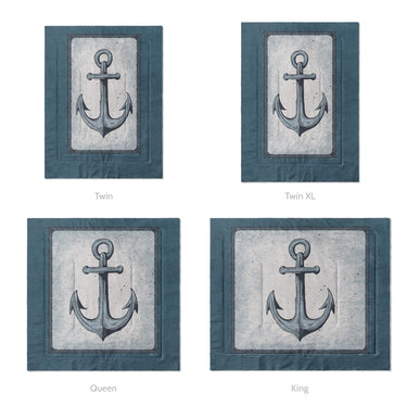 Coastal Anchor Mockup Comforter Sizing