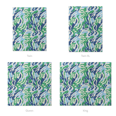 Leonardo Blue Green Mockup Comforter Sizing