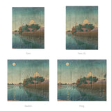 Taj Mahal Twilight by Charles Bartlett Mockup Comforter Sizing