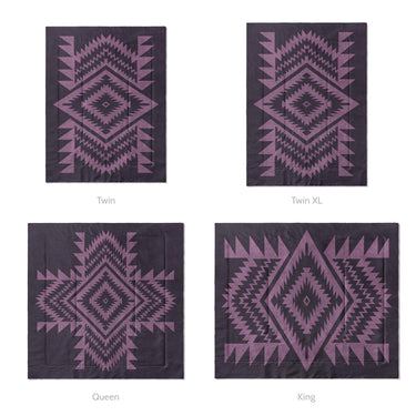 Reyno Lilac & Eggplant Mockup Comforter Sizing