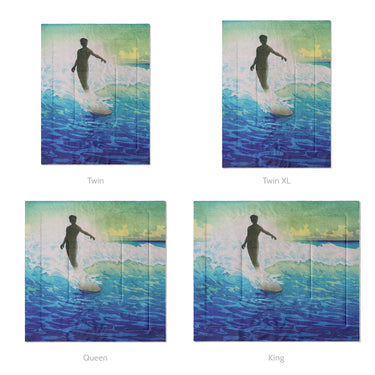 Hawaii Surfer by Charles Bartlett Mockup Comforter Sizing