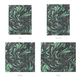 Acid Burn Teal & Orange Mockup Comforter Sizing