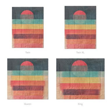 Decrescendo Multicolor Mockup Comforter Sizing